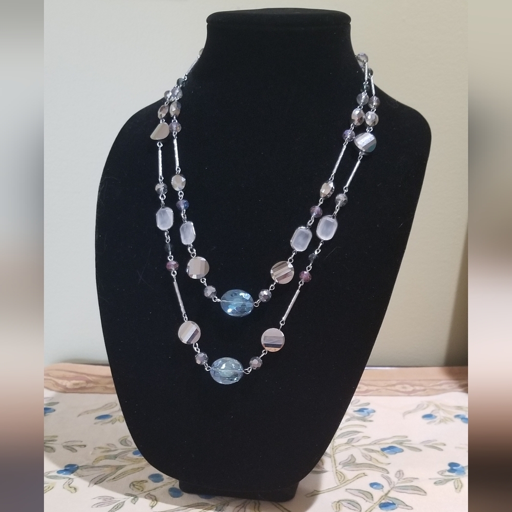 Vintage - Sparkling Two-Tier Necklace